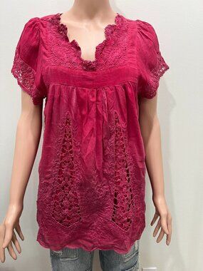 Sundance Catalog silk tunic size S